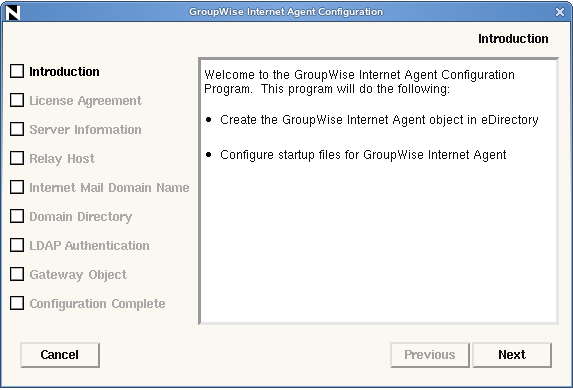 GWIA Configuration program