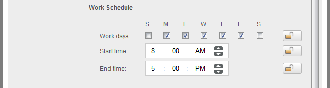 Calendar Options dialog box -- General tab (bottom part)