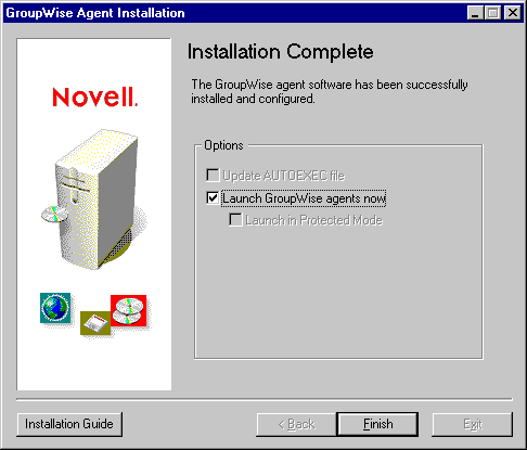 Installation Complete page