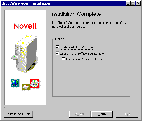 Installation Complete page