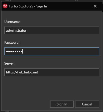 Turbo Studio Publish to Server