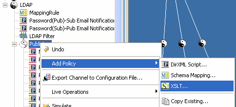 Add Policy and Select XSLT