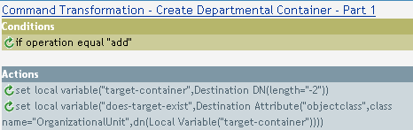 Command Transformation - Create Department Container - Part 1