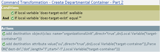 Command Transformation - Create Department Container - Part 2
