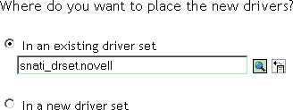 Selecting a Driver Set