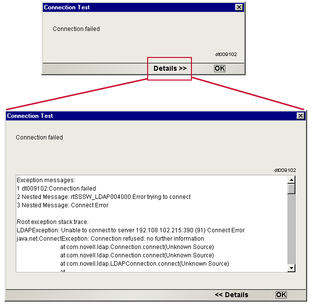 2LDAPExceptionDetail