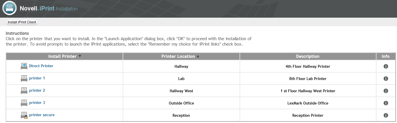 Novell iprint client download