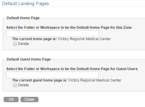 Default Landing Page page for the Teaming site