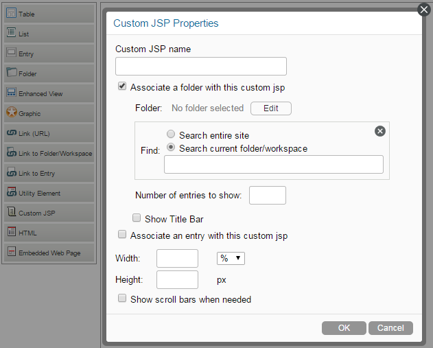 Configuring Custom JSP Properties
