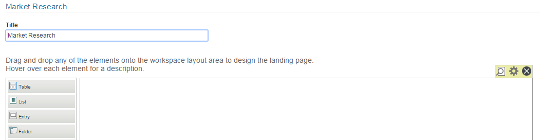 Modify Workspace Page