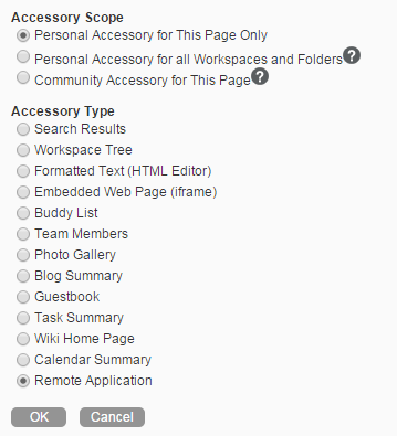 Indicating the type of the accessory