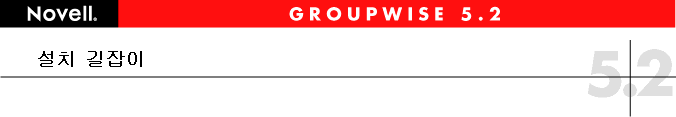 NOVELL GROUPWISE 5.2 ��ġ ������