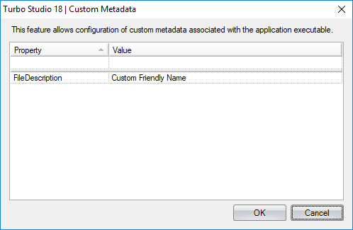 Studio MSI custom metadata