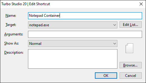 Turbo Studio MSI Shortcut Example