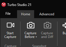 Turbo Studio menu bar