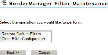Filter Maintenance