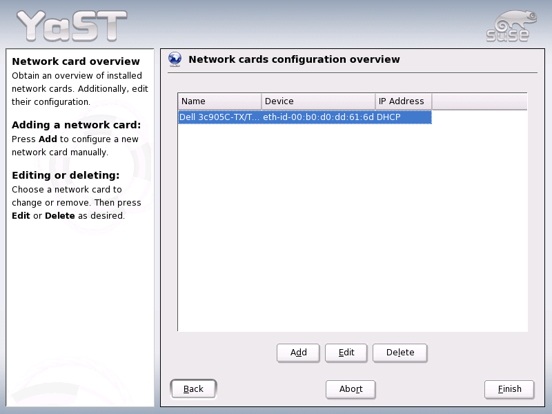 Novell Documentation Novell Linux Point of Service YaST Installation