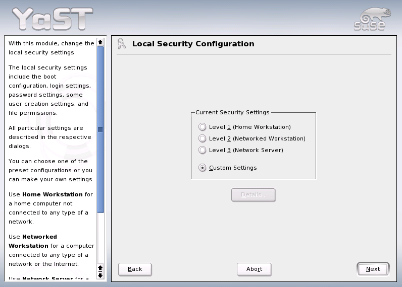 Novell Documentation Novell Linux Small Business Suite 9 Security