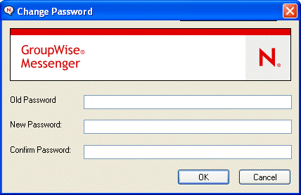 Change Password dialog box