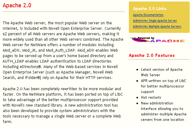Apache Welcome page