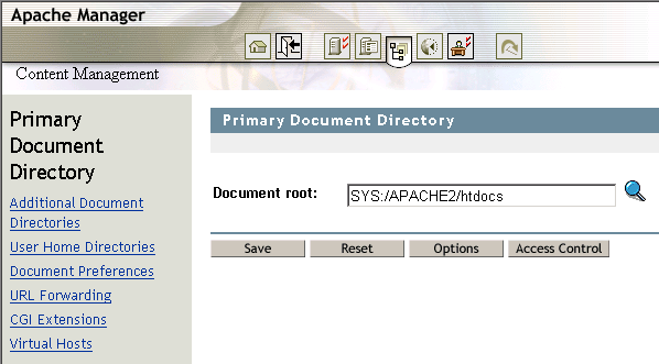 Primary Document Directories page