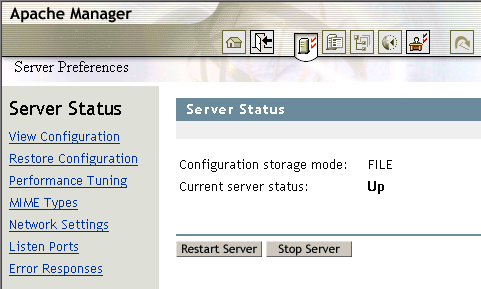 Apache Manager Single Server Administration