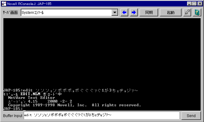Send console commands in Japanese using Buffer Input