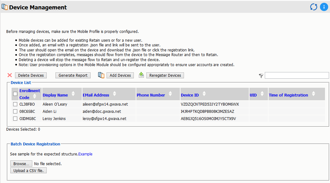 Blackberry Device Management Retain 4.9.1 Configuration and