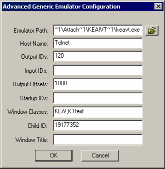The Configuration dialog box