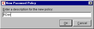 Dialog box to name a policy
