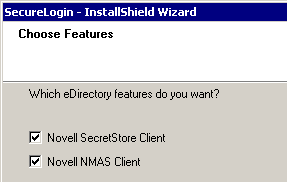 Selecting the SecretStore client or the NMAS client