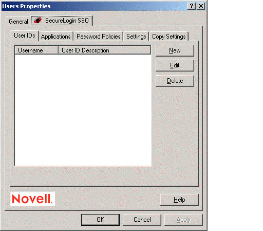 SecureLogin's main page in MMC