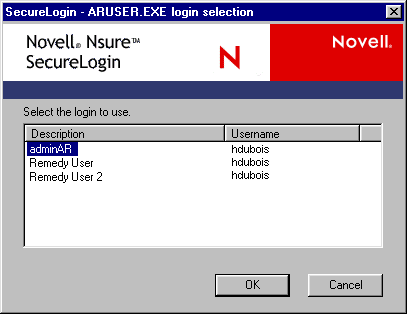 A list of logins for an ID