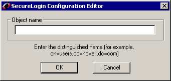 SecureLogin Manager's login dialog box