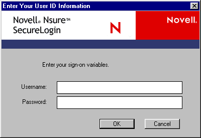 Fields to enter login variables