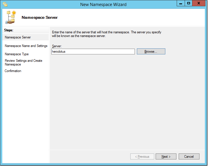 Creating DFS Namespace Permissions Micro Focus Storage Manager 5.2