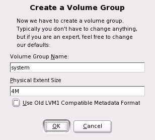 1.8. LVM Configuration