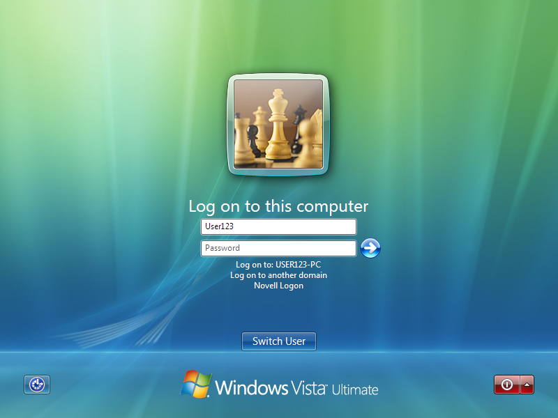 Domain Login Windows Vista