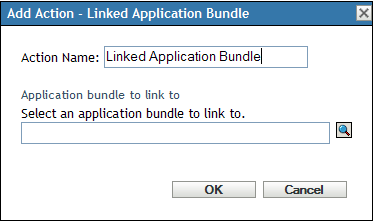 Add/Edit Action - Linked Application Bundle