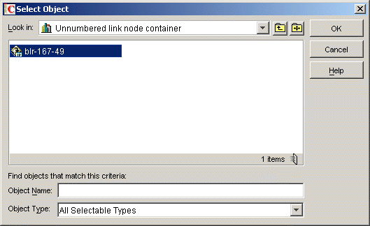 Select Router dialog box