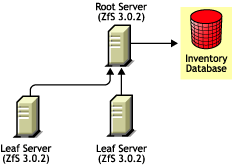 ZfS 3.0.2 Leaf Servers roll up to ZfS 3.0.2 Root Server.