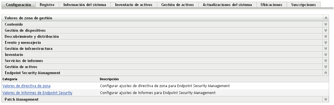 Panel Endpoint Security Management