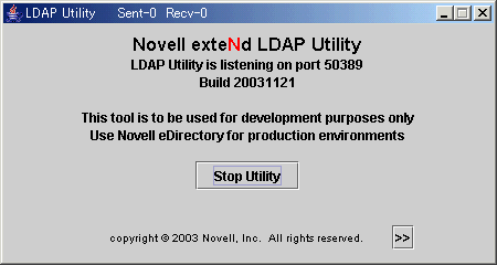 LDAP utility running