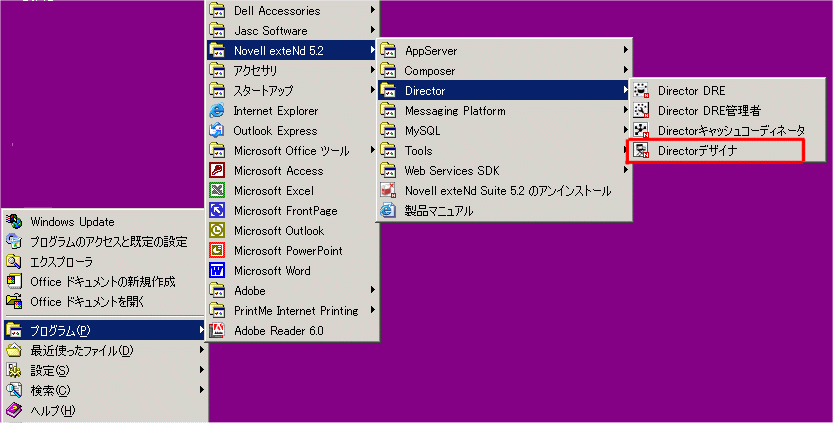 StartPrograms DirectorDesigner