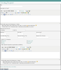 Catering Request Form